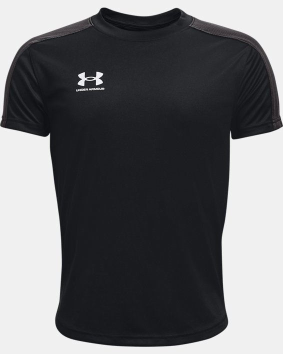 T-shirt da allenamento UA Challenger da ragazzo, Black, pdpMainDesktop image number 0